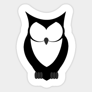 BLACK OWL Sticker